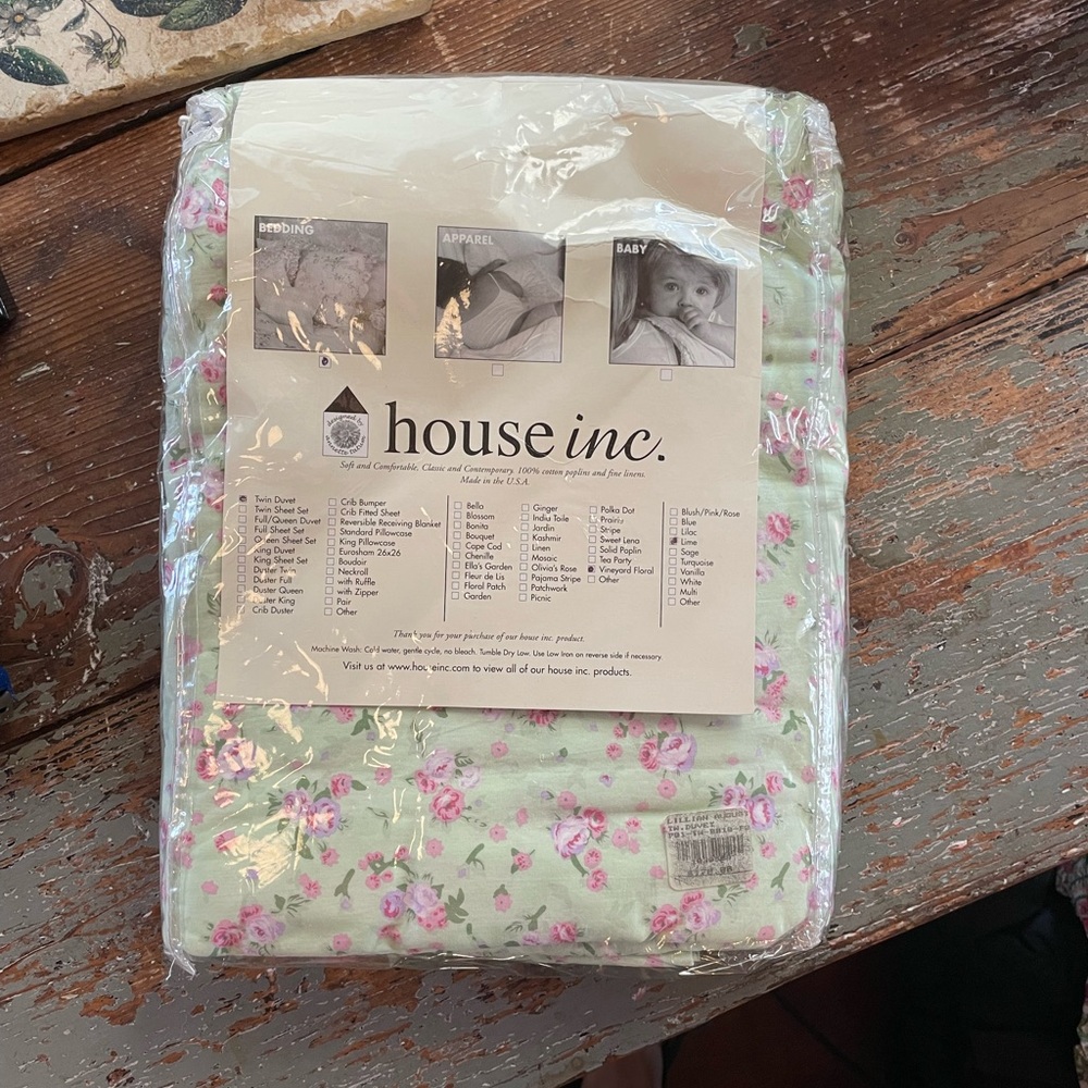 Twin duvet cover House Inc. Floral Baby Bedding